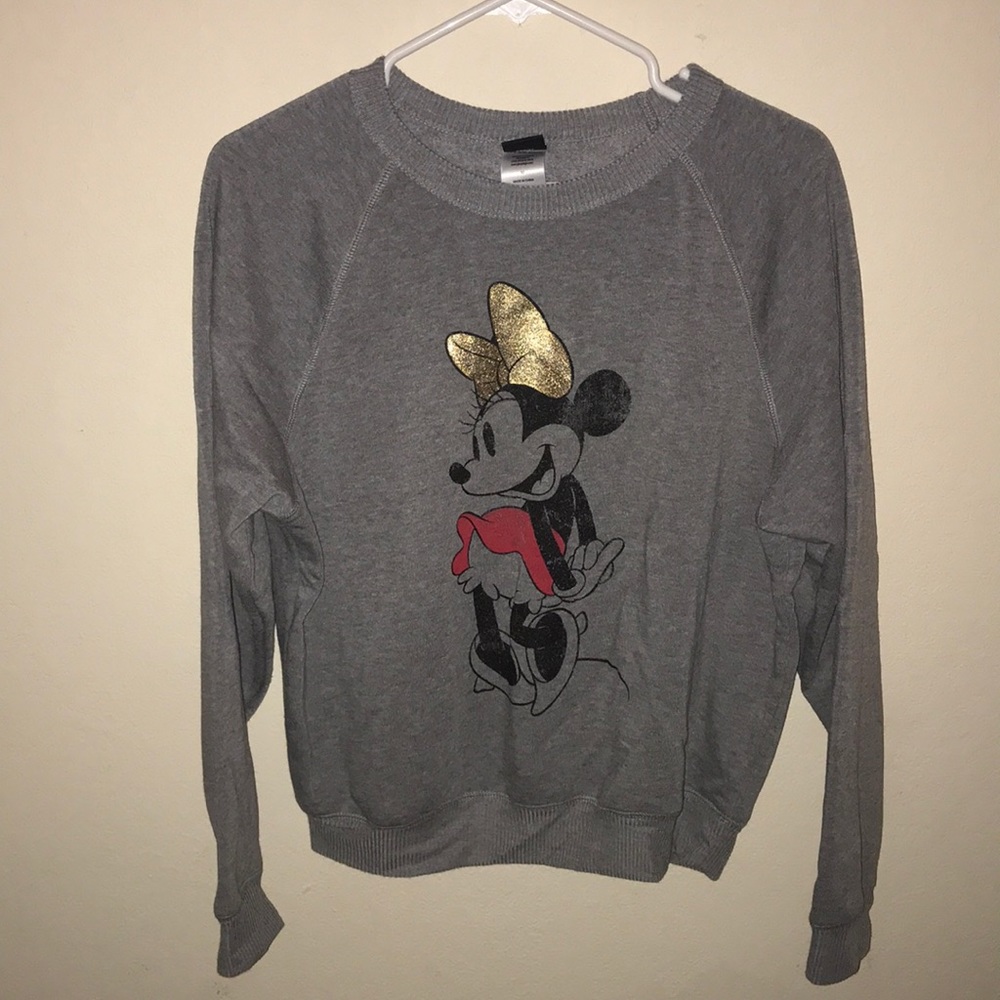 Gray Disney Minnie Mouse Pullover